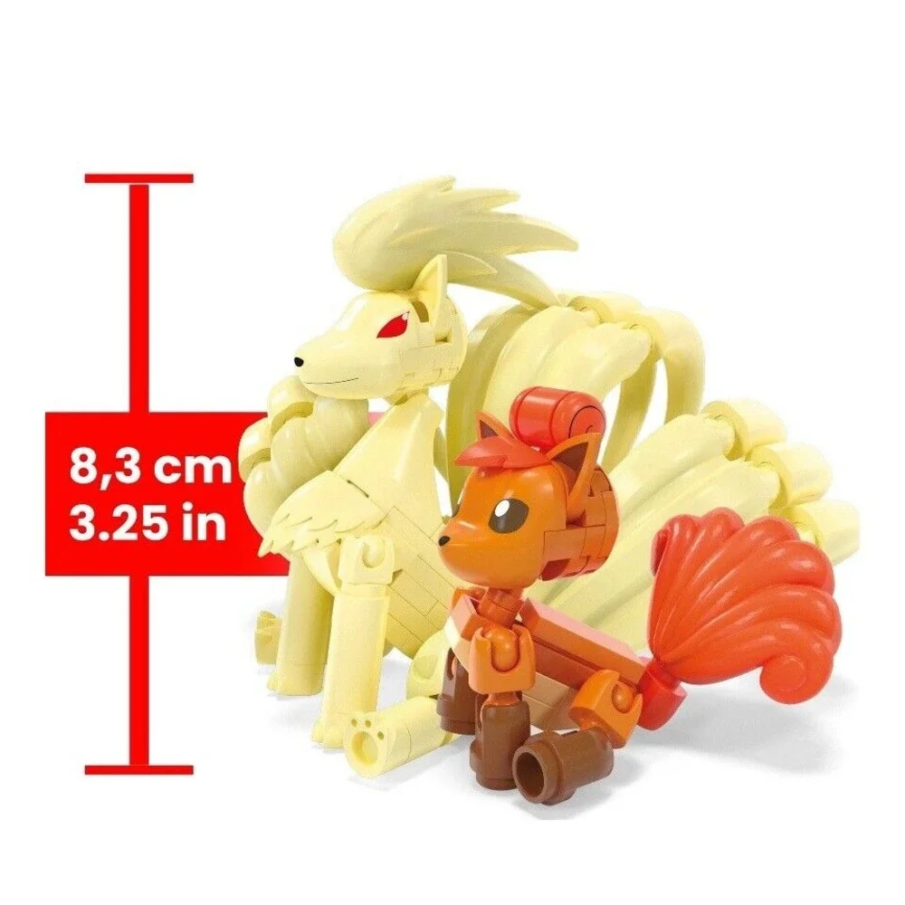 Pokemon Mega Build Vulpix & Ninetales Evolution Set 145 Pieces, Brand New‎